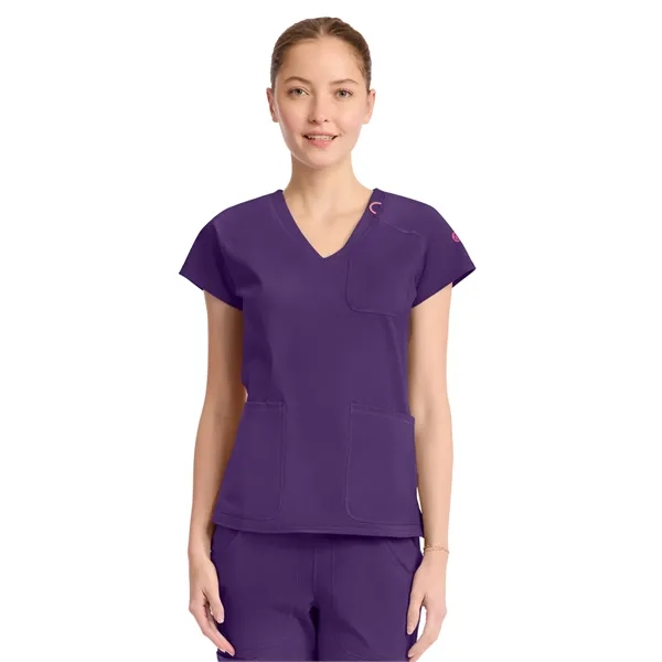 Med Couture - MC AMP KNIT - Women's 3-Pocket V-Neck Top... from ASI 86018 Scrub Authority