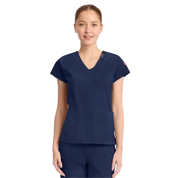 Med Couture - MC AMP KNIT - Women's 3-Pocket V-Neck Top... from ASI 86018 Scrub Authority