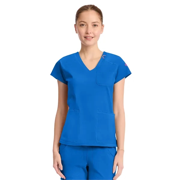 Med Couture - MC AMP KNIT - Women's 3-Pocket V-Neck Top... from ASI 86018 Scrub Authority