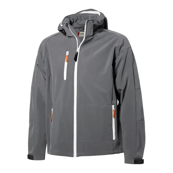 Men's jacket with a full-zip, hood, water resistance, chest pocket, and... from ASI 47965 Cutter & Buck
