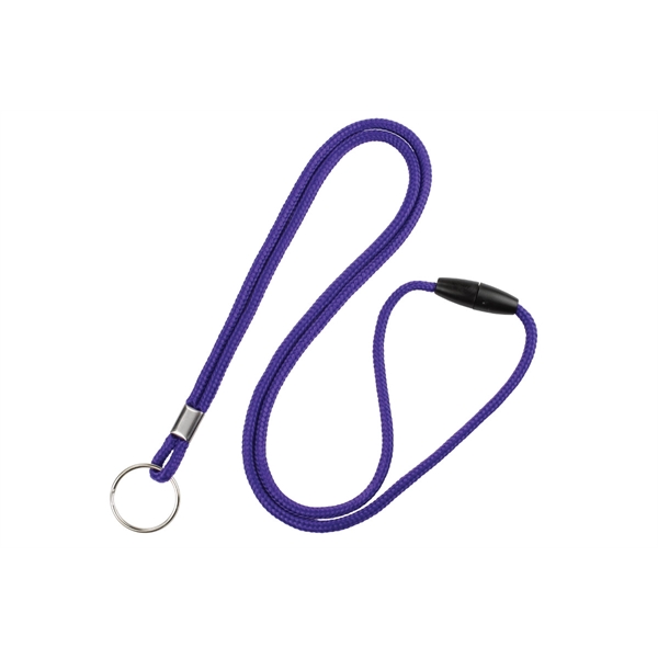 36" x 1/8" blank round braid breakaway lanyard with split ring... from ASI 62088 IDProductsource