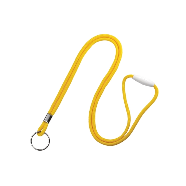 36" x 1/8" blank round braid breakaway lanyard with split ring... from ASI 62088 IDProductsource