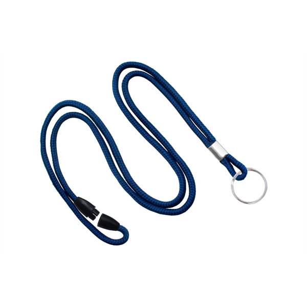 36" x 1/8" blank round braid breakaway lanyard with split ring... from ASI 62088 IDProductsource
