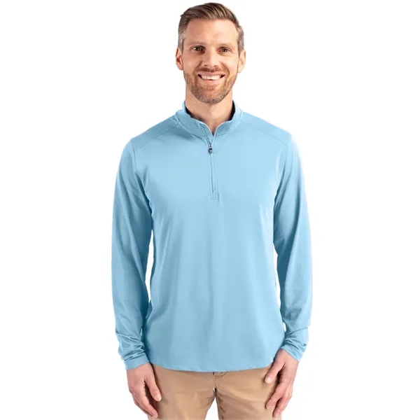 Men's sweatshirt with a quarter zip, long sleeves, UPF 25+ protection,... from ASI 47965 Cutter & Buck