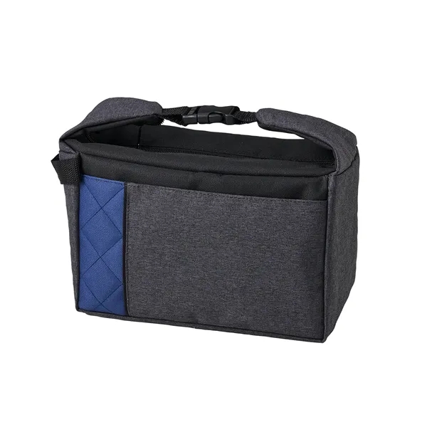 Insulated lunch bag made of 300D heathered polyester and quilted 600D... from ASI 37218 Athena Promo (tm)