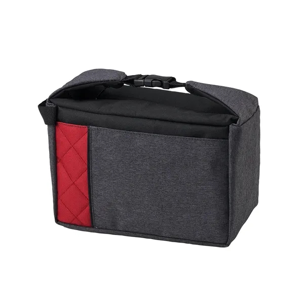 Insulated lunch bag made of 300D heathered polyester and quilted 600D... from ASI 37218 Athena Promo (tm)