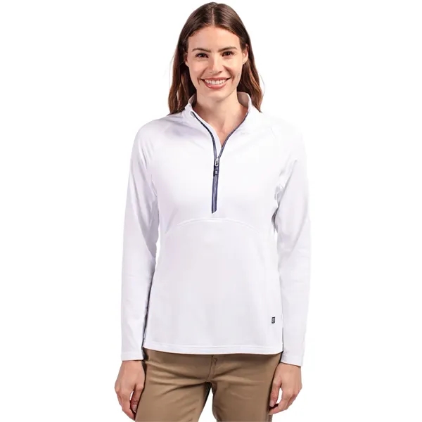Women's pullover with a half-zip, raglan sleeves, and locker loop.... from ASI 47965 Cutter & Buck
