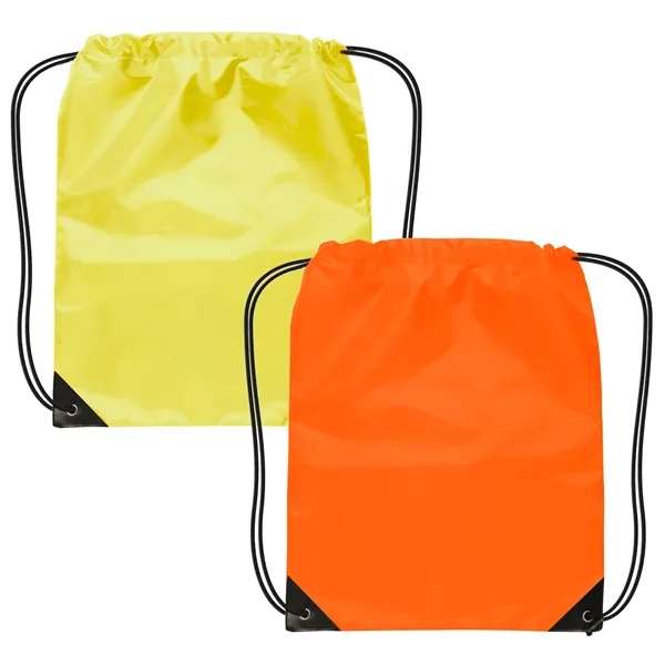 Drawstring backpack with reinforced corners plus 1C1L silkscreen imprint... from ASI 37218 Athena Promo (tm)