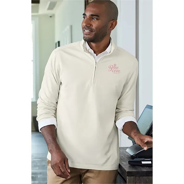 Lightweight 1/4-zip pullover with stylish slub texture, ideal for layering and... from ASI 72657 Active Life Promo / Active Life Promo Active Life