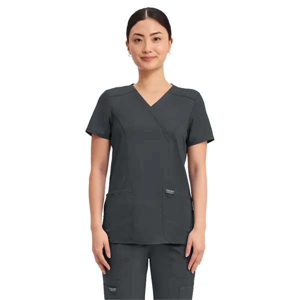 Cherokee - Workwear Revolution - Mock Wrap Top... from ASI 86018 Scrub Authority / Uniform Stores