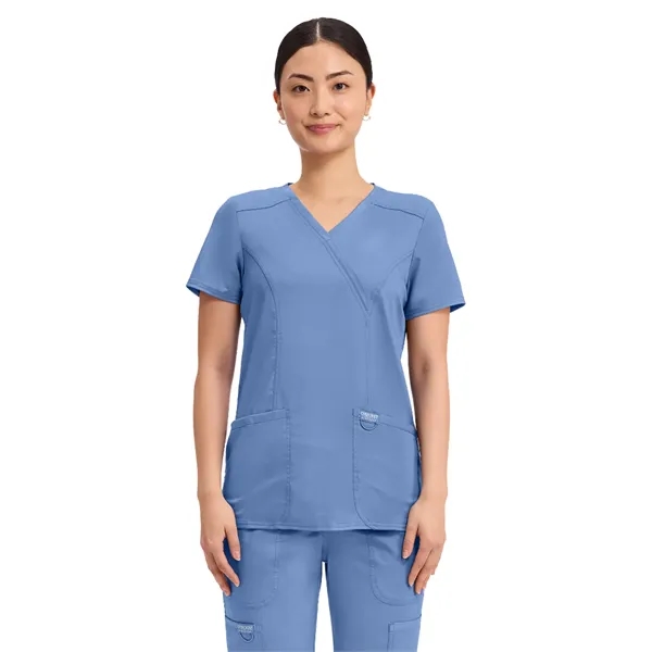 Cherokee - Workwear Revolution - Mock Wrap Top... from ASI 86018 Scrub Authority / Uniform Stores