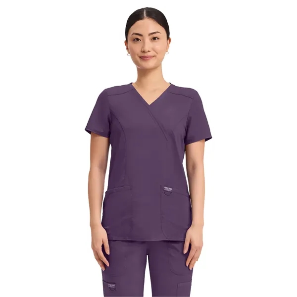 Cherokee - Workwear Revolution - Mock Wrap Top... from ASI 86018 Scrub Authority / Uniform Stores
