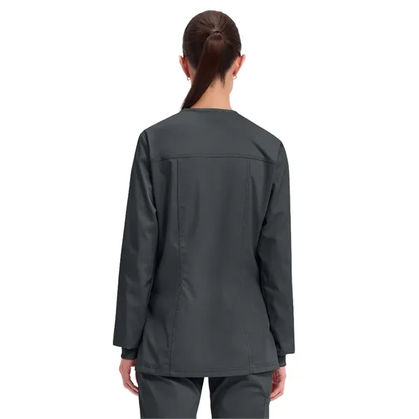 Cherokee WW Revolution Women's Snap Front Warm-Up Jacket... from ASI 86018 Scrub Authority / Uniform Stores