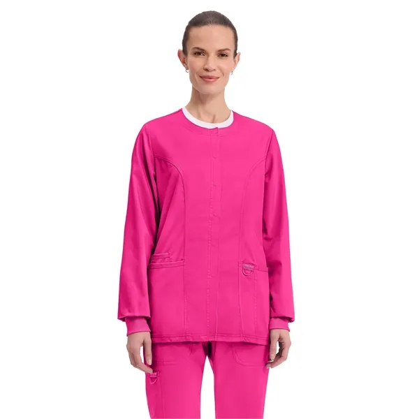 Cherokee WW Revolution Women's Snap Front Warm-Up Jacket... from ASI 86018 Scrub Authority / Uniform Stores