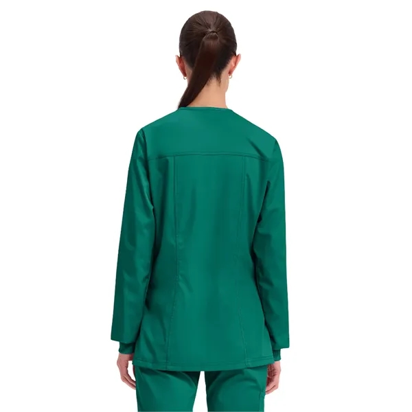 Cherokee WW Revolution Women's Snap Front Warm-Up Jacket... from ASI 86018 Scrub Authority / Uniform Stores