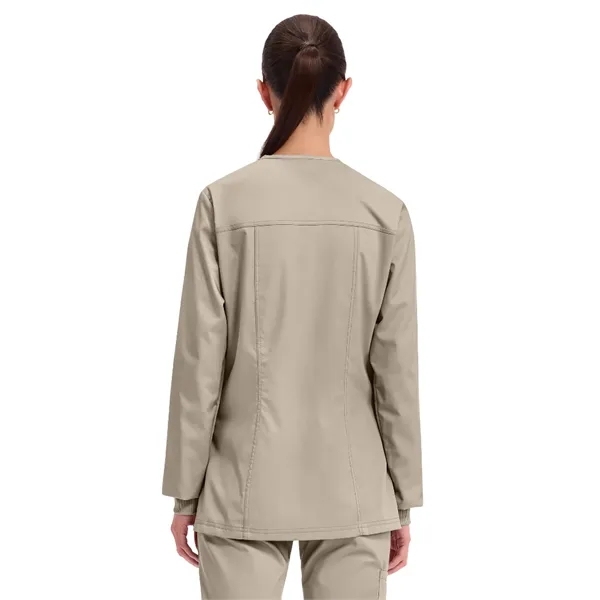 Cherokee WW Revolution Women's Snap Front Warm-Up Jacket... from ASI 86018 Scrub Authority / Uniform Stores