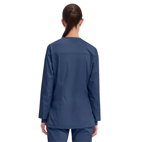 Cherokee WW Revolution Women's Snap Front Warm-Up Jacket... from ASI 86018 Scrub Authority / Uniform Stores