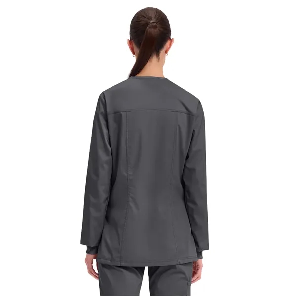 Cherokee WW Revolution Women's Snap Front Warm-Up Jacket... from ASI 86018 Scrub Authority / Uniform Stores