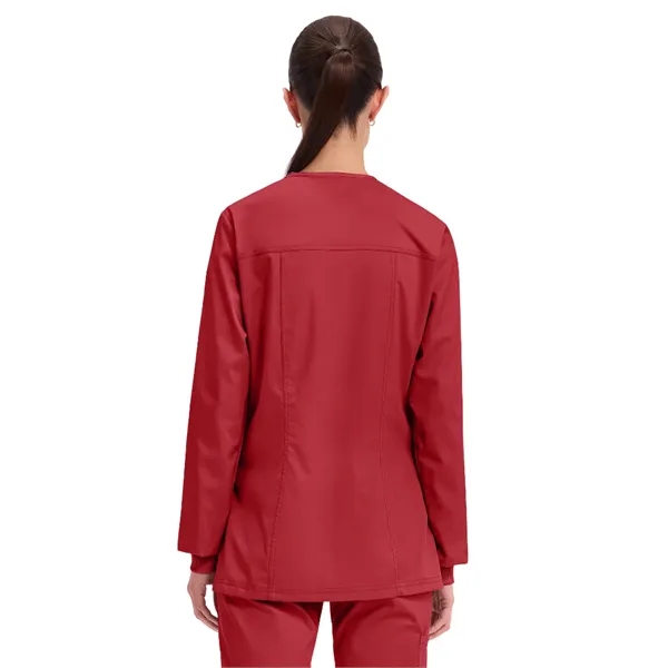 Cherokee WW Revolution Women's Snap Front Warm-Up Jacket... from ASI 86018 Scrub Authority / Uniform Stores