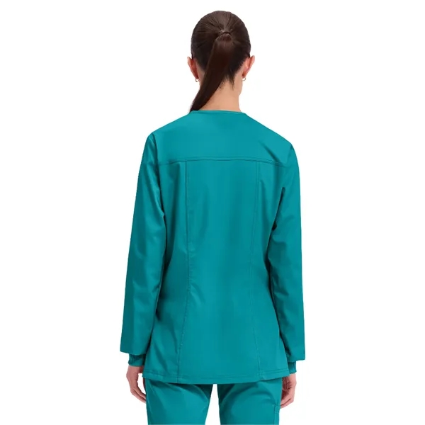 Cherokee WW Revolution Women's Snap Front Warm-Up Jacket... from ASI 86018 Scrub Authority / Uniform Stores