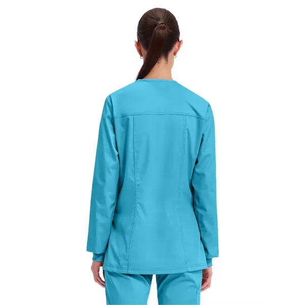 Cherokee WW Revolution Women's Snap Front Warm-Up Jacket... from ASI 86018 Scrub Authority / Uniform Stores