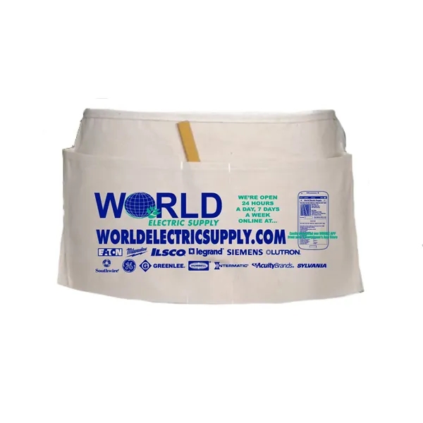 18" x 8" beefy nail apron with twill tape binding on... from ASI 31260 AdCapitol