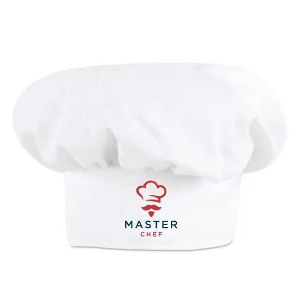 White muslin chef's hat with hook-and-loop back for adjustable fit.... from ASI 31260 AdCapitol