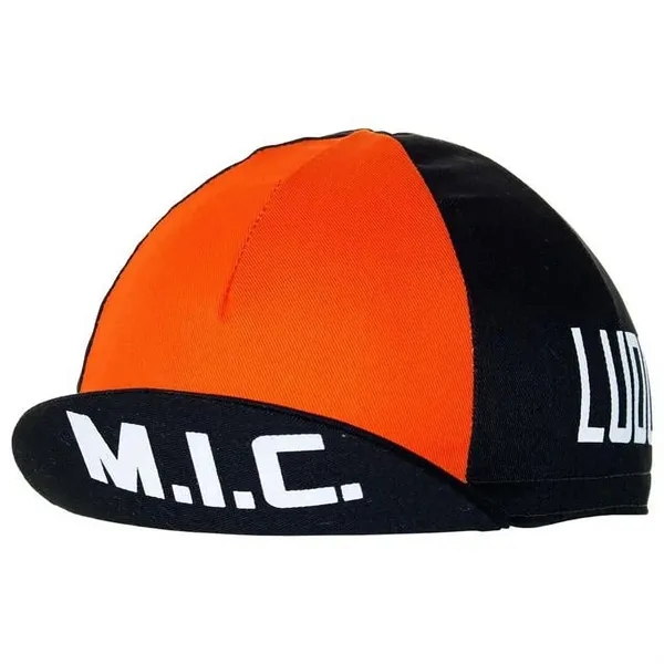 Colored poly-cotton twill bicycle cap with contrasting center panel, soft flip-up... from ASI 31260 AdCapitol