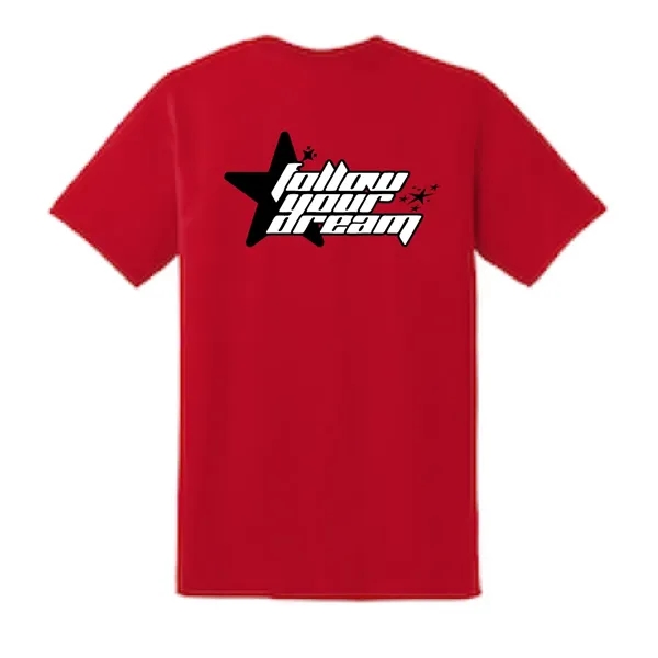 Medium weight 5.6 oz. 50/50 poly/cotton short sleeve pocket tee shirt.... from ASI 31260 AdCapitol