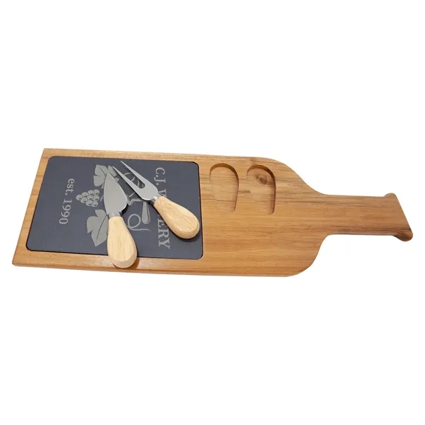 18 1/2" x 4 1/4" x 1/2" Acacia wood and slate... from ASI 74601 Calico