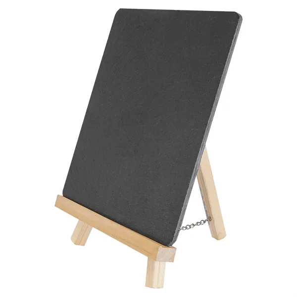 7" x 9.75" x 3/16" slate and wood easel-style message chalkboard.... from ASI 74601 Calico