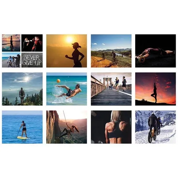 12 month tear-off sheets calendar featuring photos depicting healthy lifestyle activities.... from ASI 50873 Drum-Line / Drum-line Inc