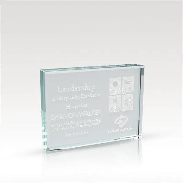 Award made of thick starphire glass, available in three sizes.... from ASI 93986 Visions/Awardcraft / Visions Awards