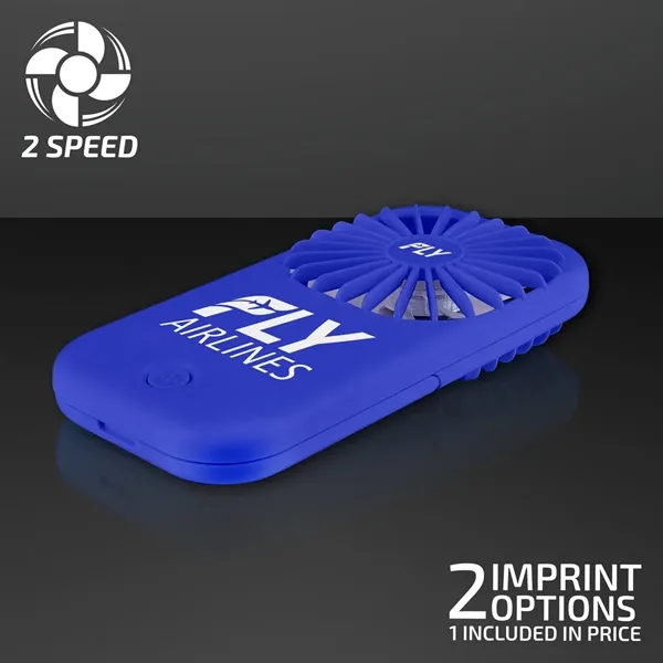 Blue Fan with Kickstand; Blank & Imprint Pricing... from ASI 34194 ALightPromos