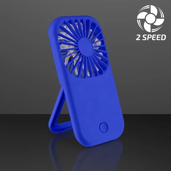 Blue Fan with Kickstand; Blank & Imprint Pricing... from ASI 34194 ALightPromos