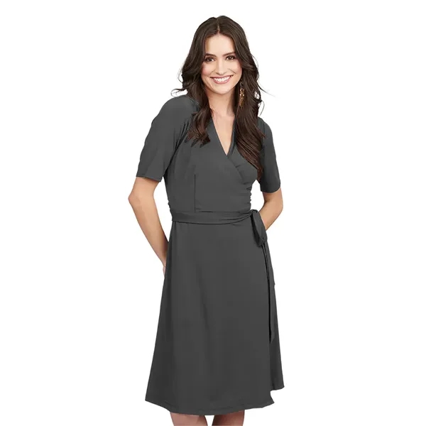 Edwards Garment - Point Grey - Women's 2-Pocket Wrap Dress... from ASI 86018 Scrub Authority / Uniform Stores