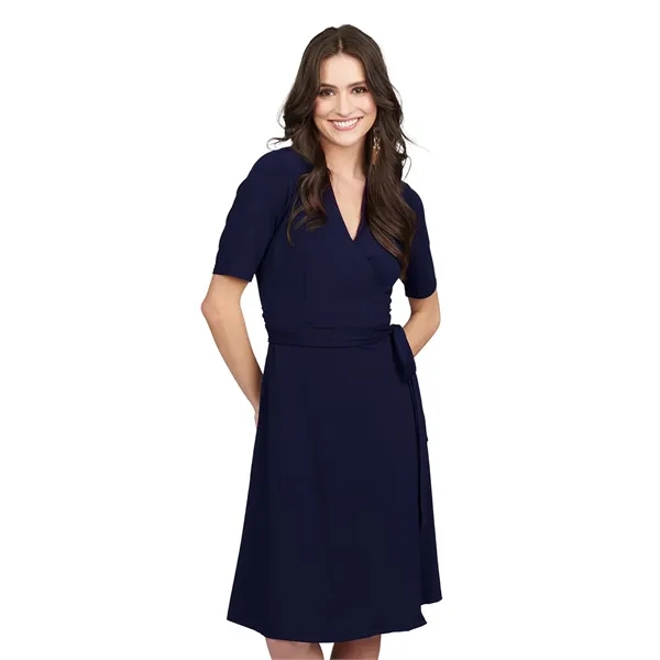 Edwards Garment - Point Grey - Women's 2-Pocket Wrap Dress... from ASI 86018 Scrub Authority / Uniform Stores