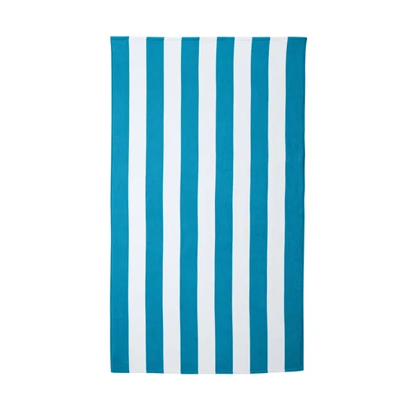 Soft, absorbent cotton beach towel with fade-resistant cabana stripes-perfect for custom... from ASI 72657 Active Life Promo / Active Life Promo Active Life