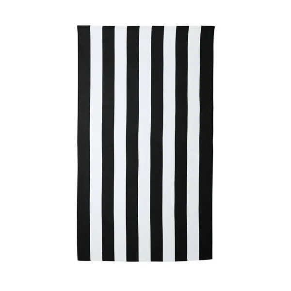 Soft, absorbent cotton beach towel with fade-resistant cabana stripes-perfect for custom... from ASI 72657 Active Life Promo / Active Life Promo Active Life