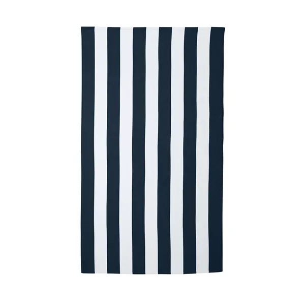Soft, absorbent cotton beach towel with fade-resistant cabana stripes-perfect for custom... from ASI 72657 Active Life Promo / Active Life Promo Active Life