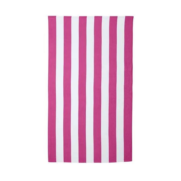 Soft, absorbent cotton beach towel with fade-resistant cabana stripes-perfect for custom... from ASI 72657 Active Life Promo / Active Life Promo Active Life