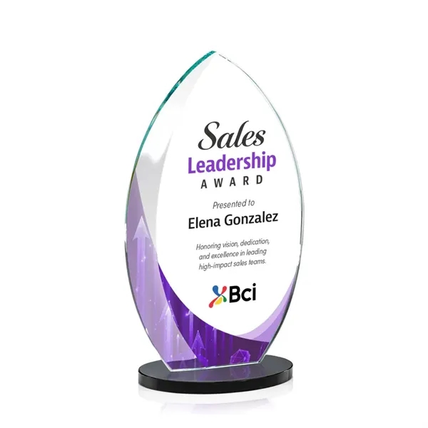 Starfire Windermere Award with Black base and full color VividPrint imprint... from ASI 84592 St Regis Group / St Regis