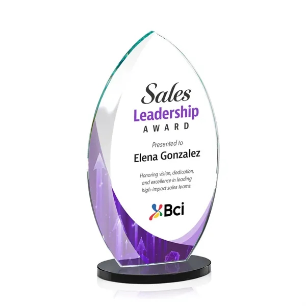 Starfire Windermere Award with Black base and full color VividPrint imprint... from ASI 84592 St Regis Group / St Regis