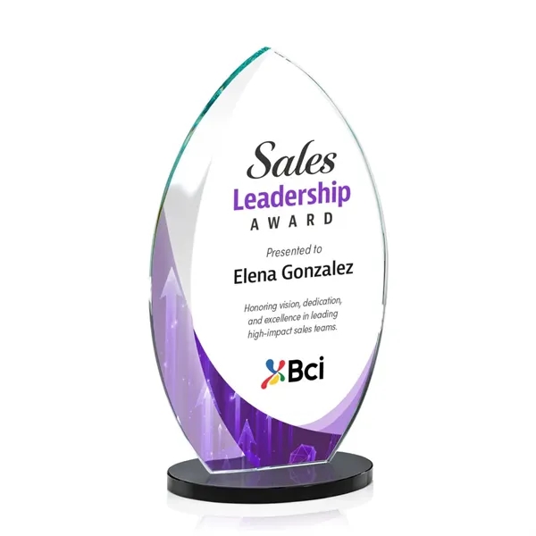 Starfire Windermere Award with Black base and full color VividPrint imprint... from ASI 84592 St Regis Group / St Regis