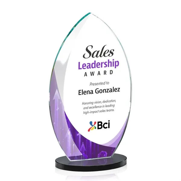 Starfire Windermere Award with Black base and full color VividPrint imprint... from ASI 84592 St Regis Group / St Regis