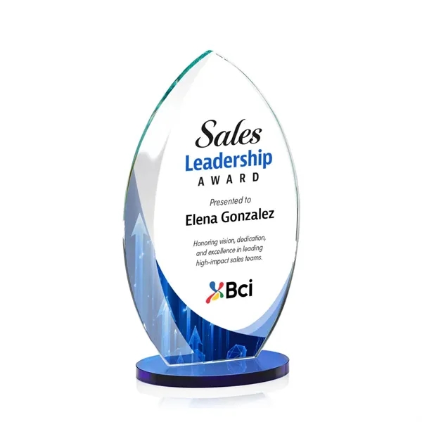 Starfire Windermere Award with Blue base and full color VividPrint imprint... from ASI 84592 St Regis Group / St Regis