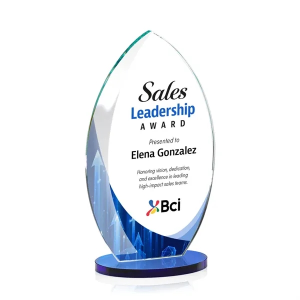 Starfire Windermere Award with Blue base and full color VividPrint imprint... from ASI 84592 St Regis Group / St Regis