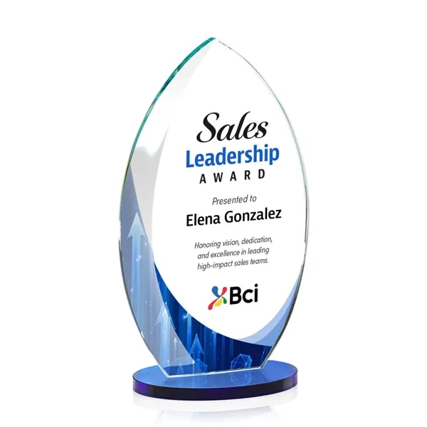 Starfire Windermere Award with Blue base and full color VividPrint imprint... from ASI 84592 St Regis Group / St Regis