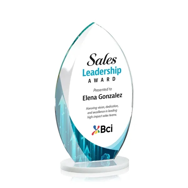 Starfire Windermere Award with White base and full color VividPrint imprint... from ASI 84592 St Regis Group / St Regis