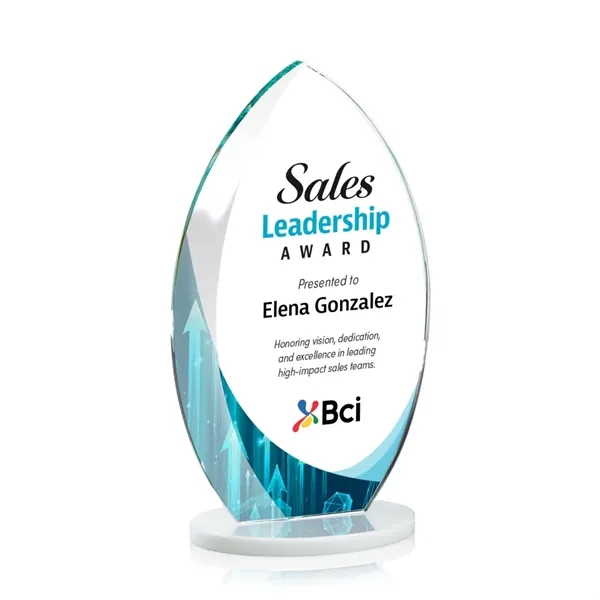 Starfire Windermere Award with White base and full color VividPrint imprint... from ASI 84592 St Regis Group / St Regis